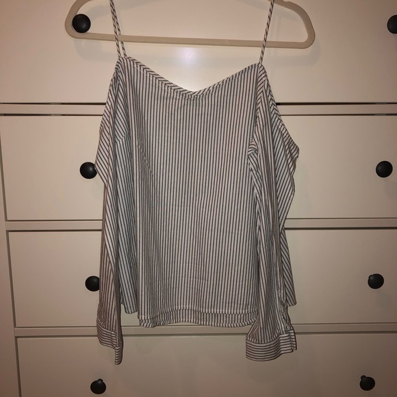 Calvin Klein Jeans Open-Shoulder Blouse - Picture 2 of 5